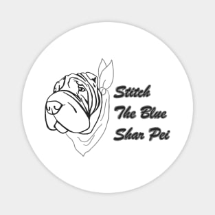 Stitch the Blue Sharpei Shirt #2 Magnet